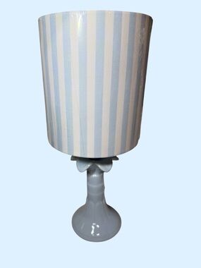 Thomasville Blue & White Striped Table Lamp ~ Charming   Cottage